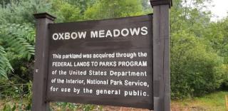 Oxbow Meadows NPS Sign