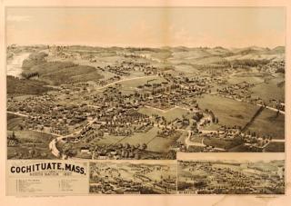 historic map of cochituate 